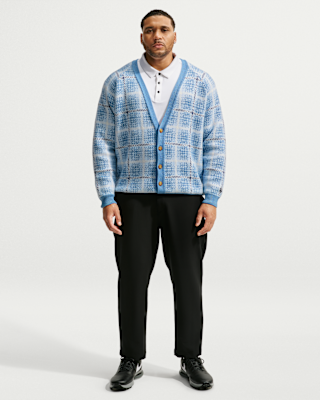 Nike Tartan Men's Loose Golf Cardigan. Nike CA